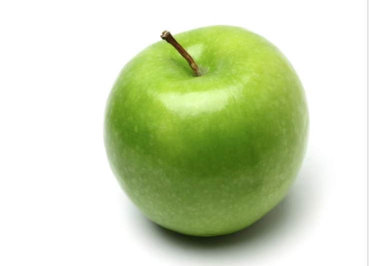 Setas al ajillo con jamón de york y 1 manzana tamaño puño.